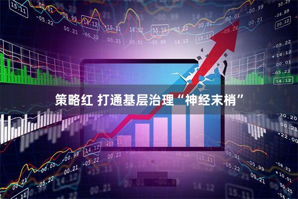 策略红 打通基层治理“神经末梢”