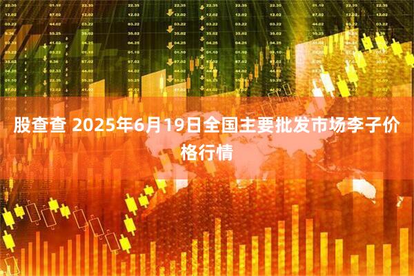 股查查 2025年6月19日全国主要批发市场李子价格行情