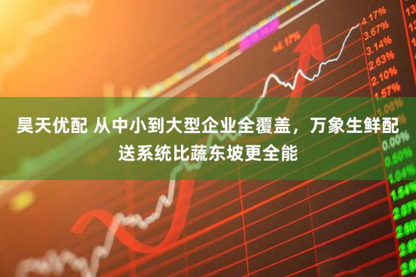 昊天优配 从中小到大型企业全覆盖，万象生鲜配送系统比蔬东坡更全能